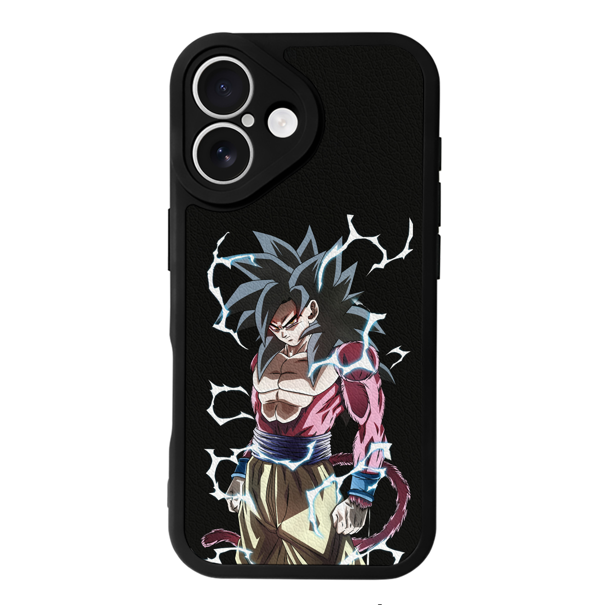 （画像用） ドラゴンボール 孫悟空（そん ごくう）Son Goku カカロット DRAGON BALL Kakarotto 【iPhone 16シリーズ対応】シリコンスマホケース（レザー調） 材質：シリコン